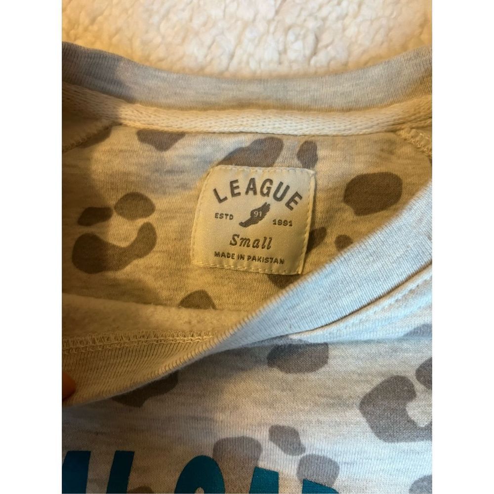 League Brand Coastal Carolina University Leopard Lightweight Pullover, Sz S - Picture 6 of 6